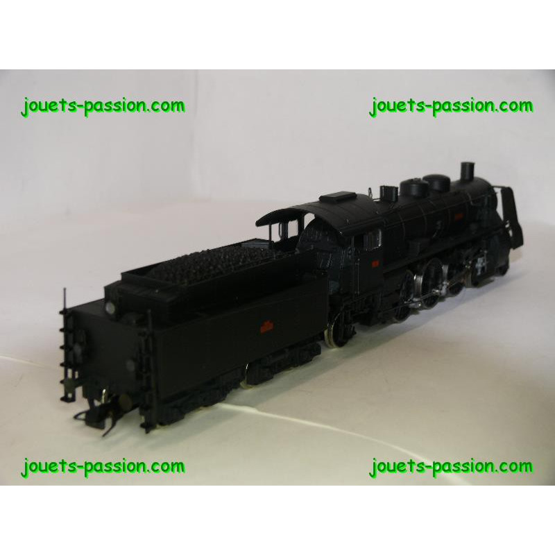 Rivarossi SNCF Locomotive Vapeur HO – Édition 1985, Moulé Sous Pression, Marron Chocolat – Italie