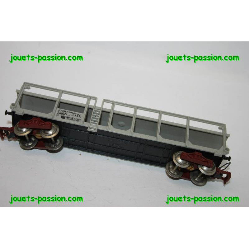 Wagon Porte-Auto Bogie Jouef 6540 – Occasion – Noir – Train HO (France)