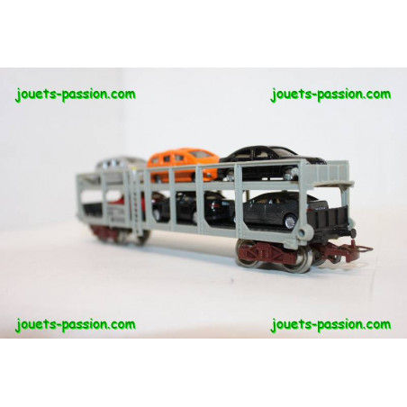 Jouef : wagon porte-autos SNCF à bogies « Diamond » réf. 6540 gris clair