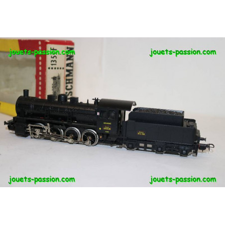 Locomotive à Vapeur Fleischmann Noire HO - Réf 1351f - Occasion Très Bon état