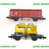 7804-7805 2 wagons Fleischmann Piccolo ref 8205 et 8401