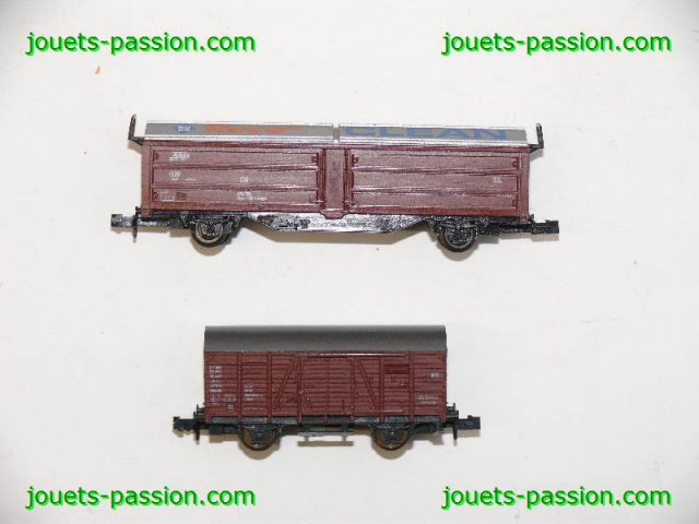 7899+7900 Echelle N 2 fourgon Roco 25093 et 46016