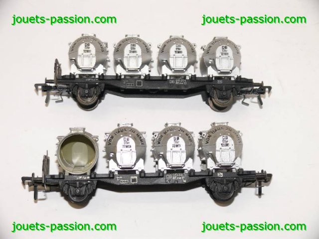 7906+7907 Fleischmann 2 wagon 4 conteneurs ref.1473F