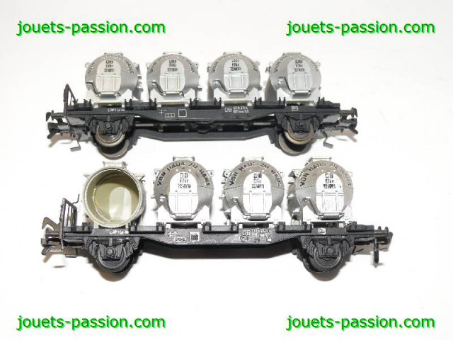 7906+7907 Fleischmann 2 wagon 4 conteneurs ref.1473F