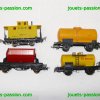 140227-01 Lot de 4 wagons HO